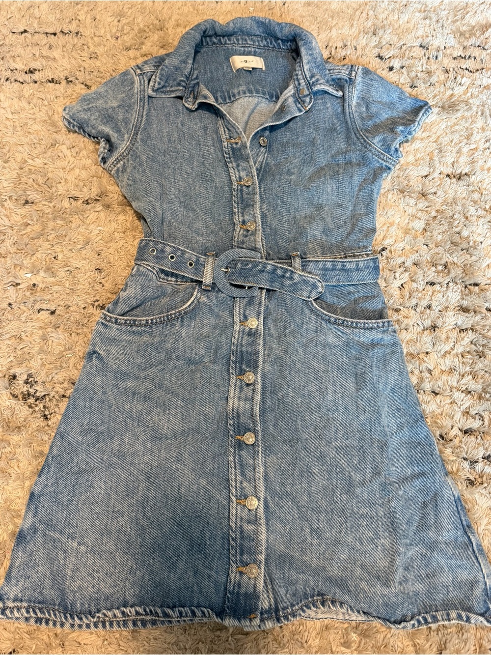 7 For All Mankind Light Blue Denim dress